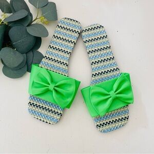 GORGLITTER Bow Peep Toe Sandals